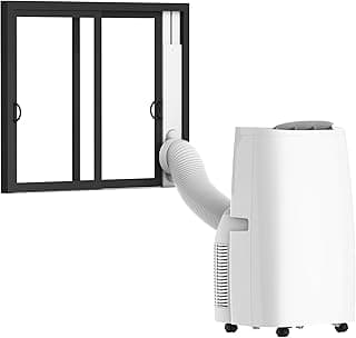 COBUY 16000BTU/2500W Portable Air Conditioners with 2 Control Methods/Digital Display/APP Control/24Hrs Timer/Installation Kits for Home/Office/Dorms, White