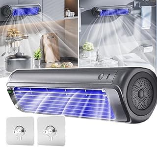 Portable Air Conditioner, Wall-mounted/vertical, 3-speed Wind Speed + 3D Circulation Turbine, 4.5 Hours Charging/12 Hours Battery Life, Removable Battery, for Bedroom/office,A