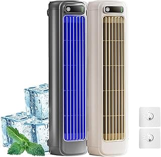 Briza Ac, Qinux Brizaac Air Conditioner, Portable Air Conditioner and Cooler, Briza Cool Air Cooler Quiet with 3 Speeds, Ac Fans That Blow Cold Air for Bedroom Office (2pcs-A)