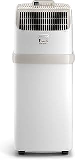 De'Longhi Pinguino Compact ES72 CLASSIC, Silent Portable Air Conditioner 8.300 BTU/h, for Rooms up to 60m3, Dehumidifier, 24 Hour Timer, Energy Class A, Gas R290, 2.1 kW, Beige