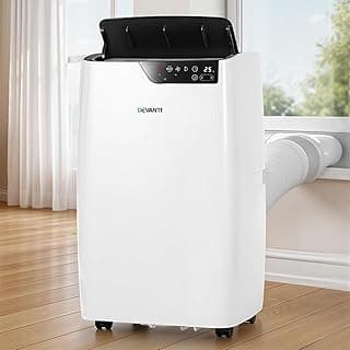 Devanti 3-in-1 Portable Air Conditioner, Dehumidifier, Fan, with WiFi, Remote Control, 24hours timer, 12000BTU Air Cooler with Window Kit, 3500W White