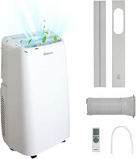 Shinco 12000BTU Portable Air Conditioner, 3.5kW Portable AC unit w/Cooling, Dehumidifier & Fan, 3-in-1 Air Cooler w/Remote Control, Window Mount Kit, LCD Display, 24H Timer, for 35㎡/105m³ Home, Office