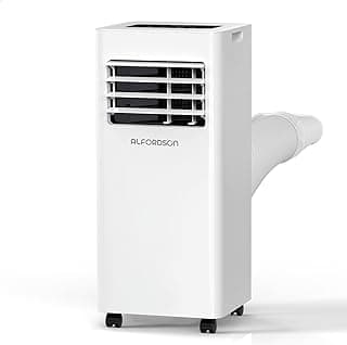 ALFORDSON 4-IN-1 Portable Air Conditioner 5000BTU with Window Kit, Remote and App Control, 1.4kW Mobile AC Unit Dehumidifier Cooler with 24-hour Timer for 5-12m² Coverage, White