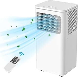 ADVWIN 9000 BTU Portable Air Conditioner, with Cooling, Dehumidifier & Fan, 3 in 1 Portable AC unit with Window Mount Kit, 2500W White