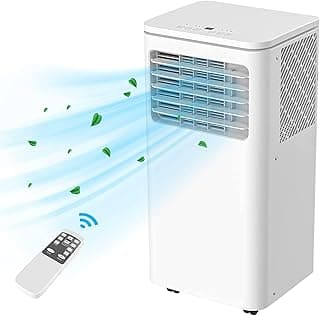 ADVWIN 12000 BTU Portable Air Conditioner, with Cooling, Dehumidifier & Fan, 3 in 1 Portable AC unit with Window Mount Kit, White